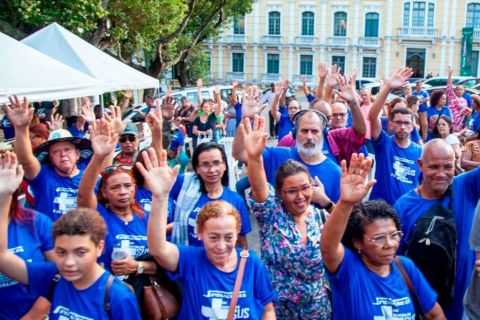 Trabalhadores da saúde realizam marcha e conferência em Vitória