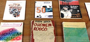 Exposição de livros festeja Rubem Braga