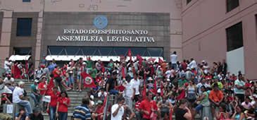 Mobilização do MPA ocupa Assembleia Legislativa na manhã desta terça-feira