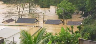 Ilhada: Rio Bananal é uma das cidades mais atingidas pelas chuvas