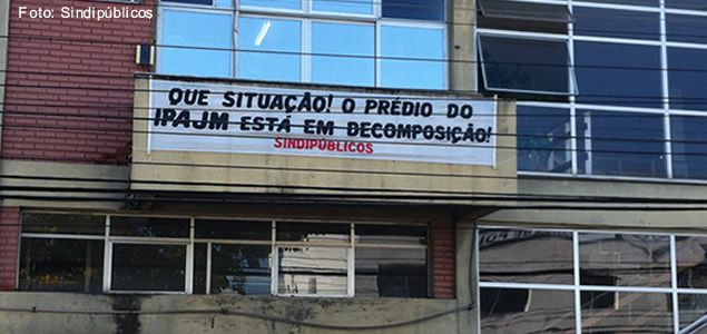 Sindicato volta a denunciar estrutura precária de prédio do IPAJM