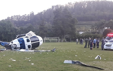Helicóptero com Paulo Hartung cai na região de Domingos Martins