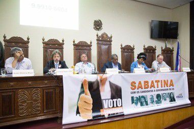 Valorização de servidores marca sabatina com os candidatos ao governo